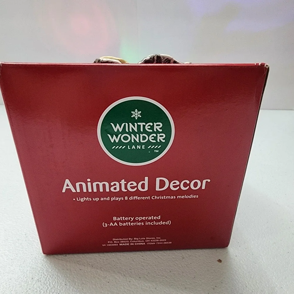 Winter Wonder Lane Animated Decor Still In Box